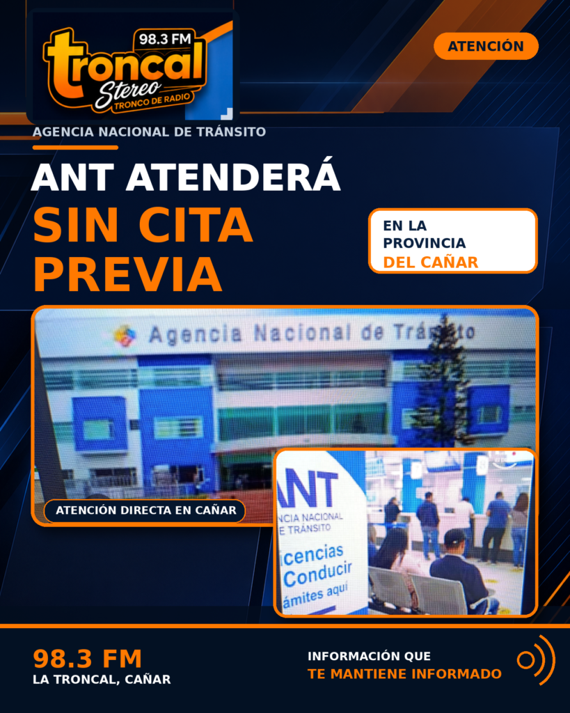 ANT facilita la atención para emisión y renovación de licencias de conducir en Cañar.