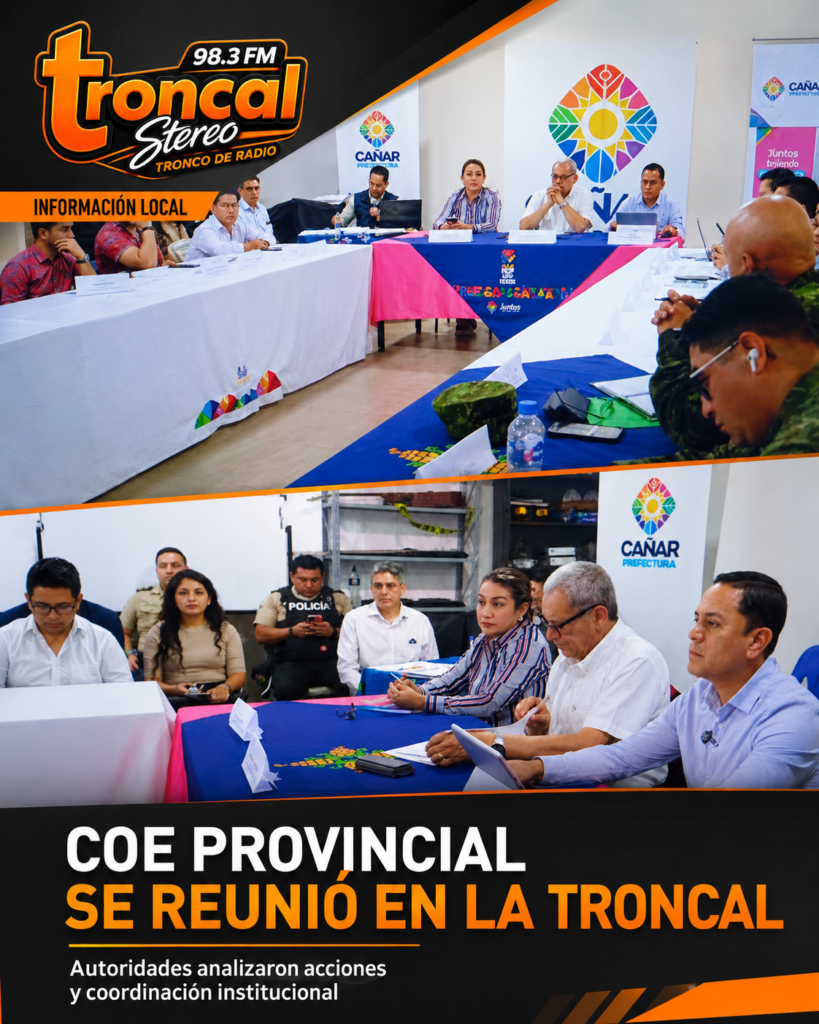 COE Provincial sesionó en La Troncal para fortalecer acciones de prevención ante el fenómeno de El Niño.