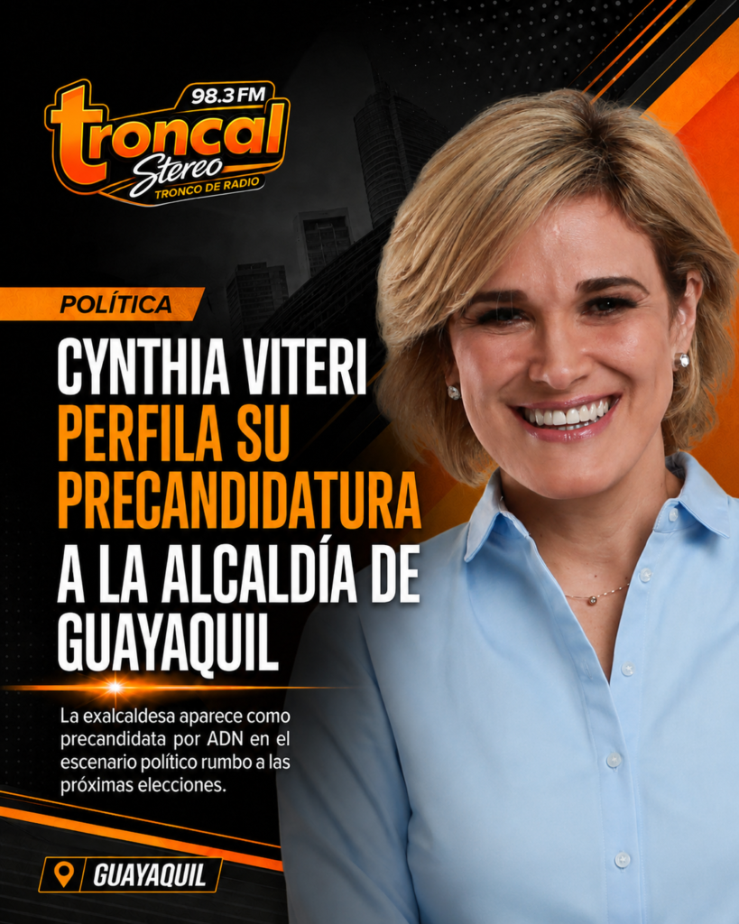 Cynthia Viteri buscará volver a la Alcaldía de Guayaquil con el respaldo de ADN.