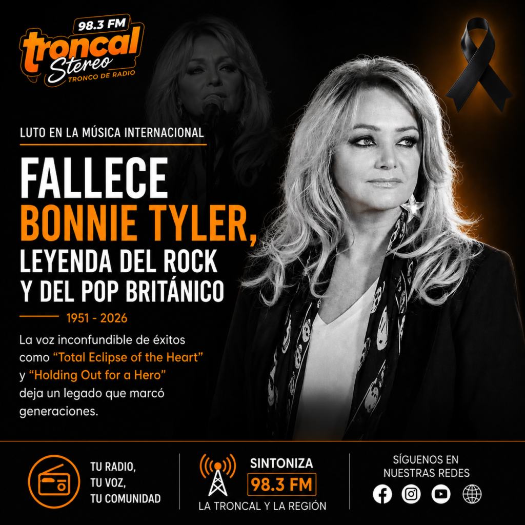 Fallece Bonnie Tyler, la legendaria voz de “Total Eclipse of the Heart”