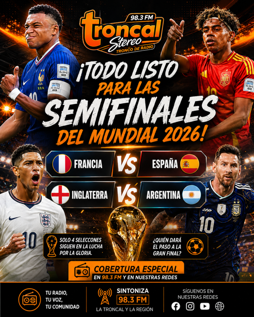 Semifinales definidas: Francia, España, Inglaterra y Argentina van por la final del Mundial 2026.