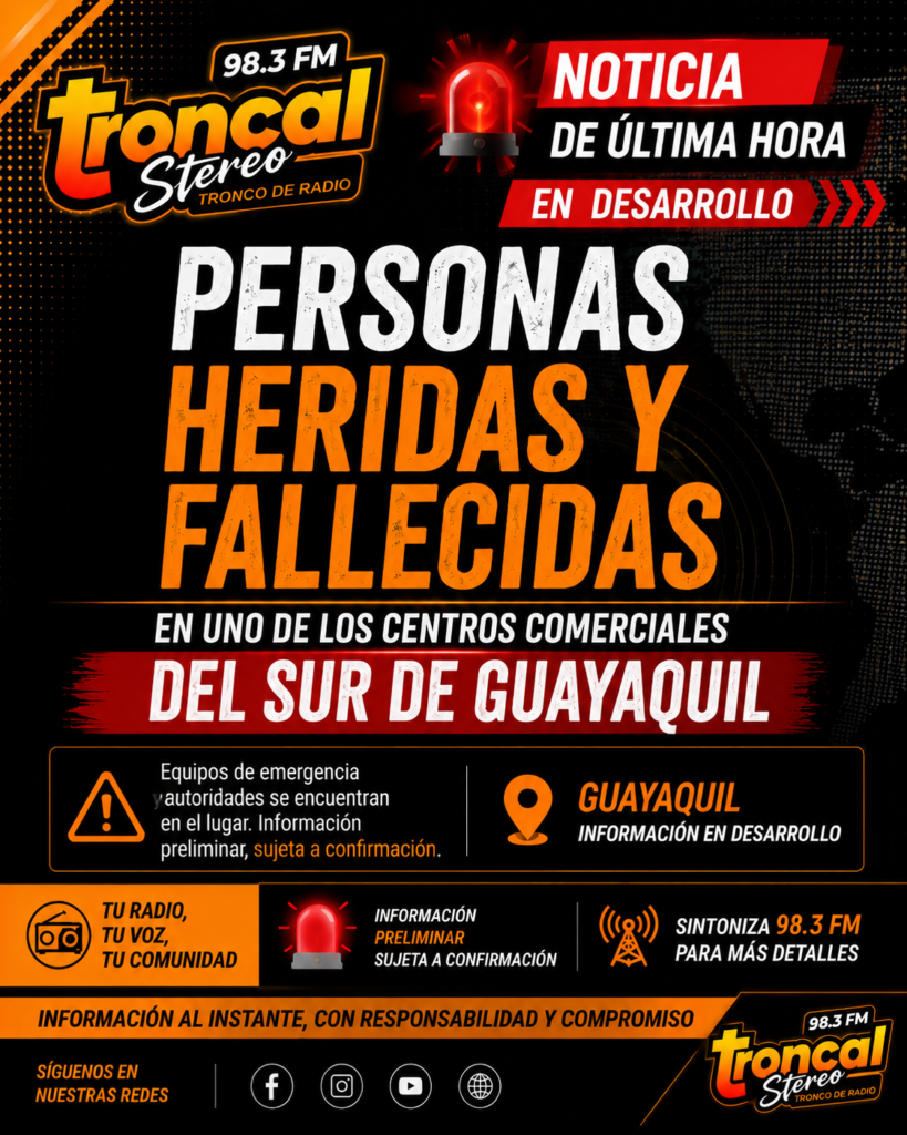 Hecho violento en Riocentro Sur de Guayaquil deja personas heridas y fallecidas, según información preliminar