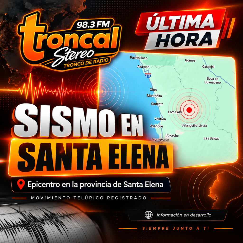 Sismo de magnitud 3,9 se registró cerca de Santa Elena