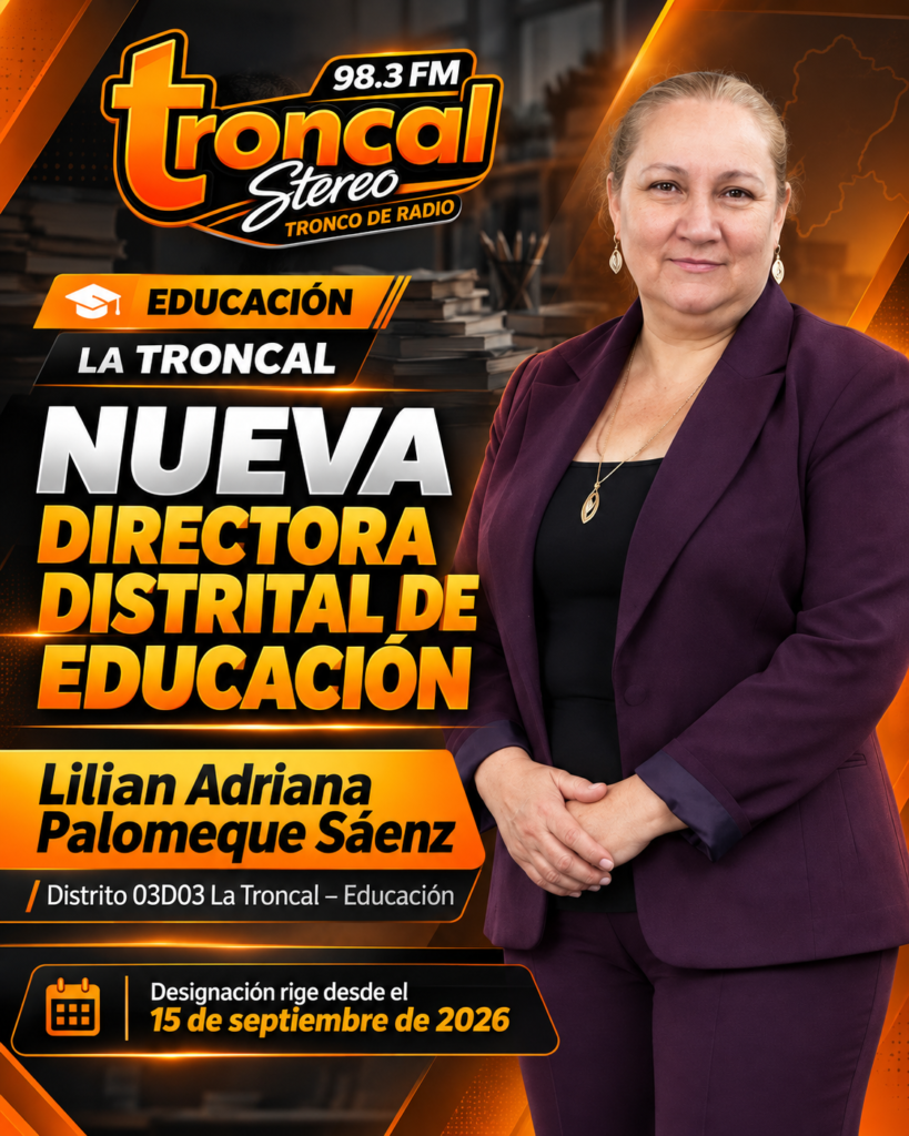 Lilian Adriana Palomeque Sáenz es designada como nueva directora del Distrito de Educación 03D03 La Troncal